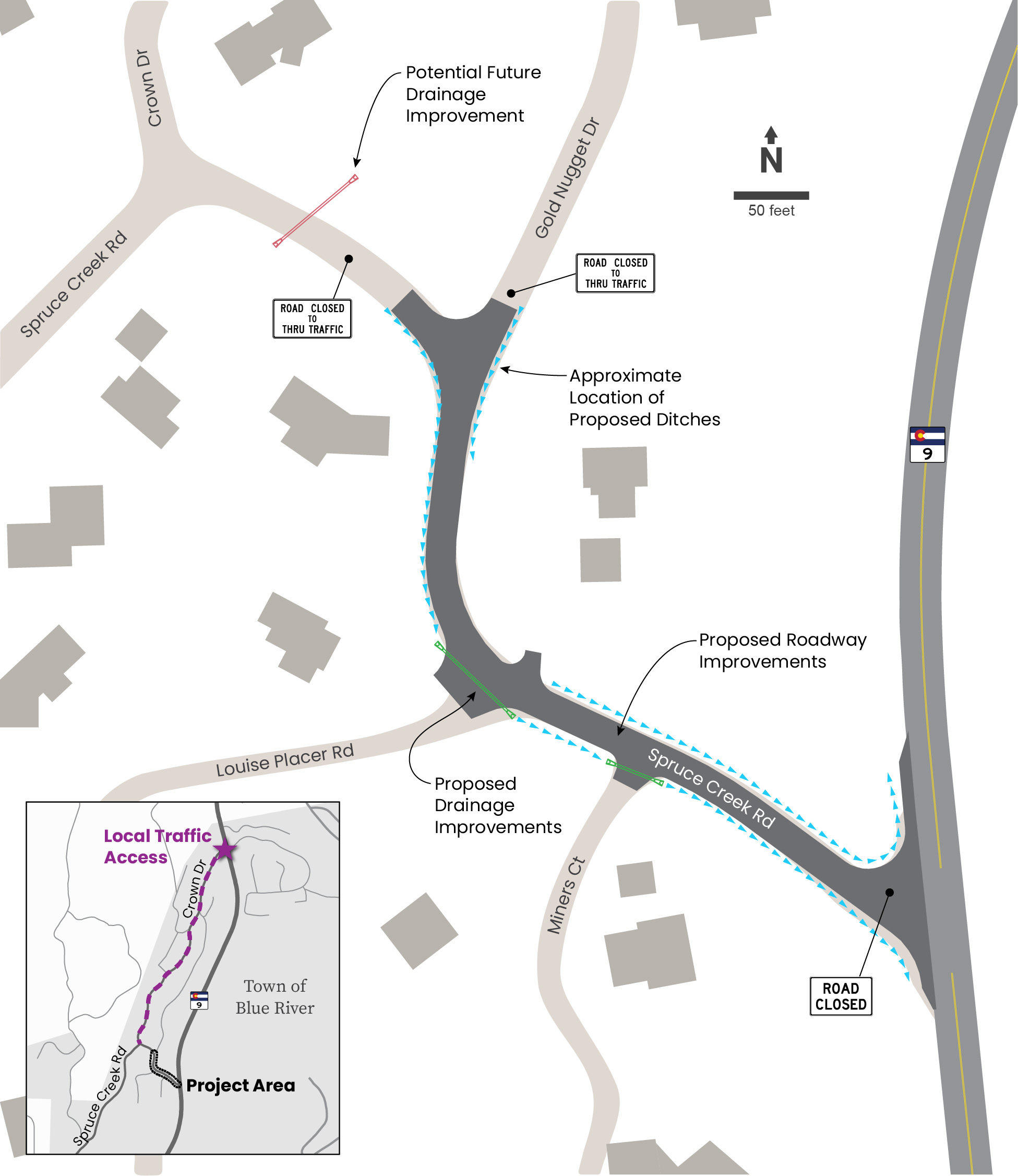 Spruce Creek Road Project Map