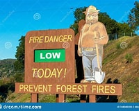 Smokey the Bear Sign Low