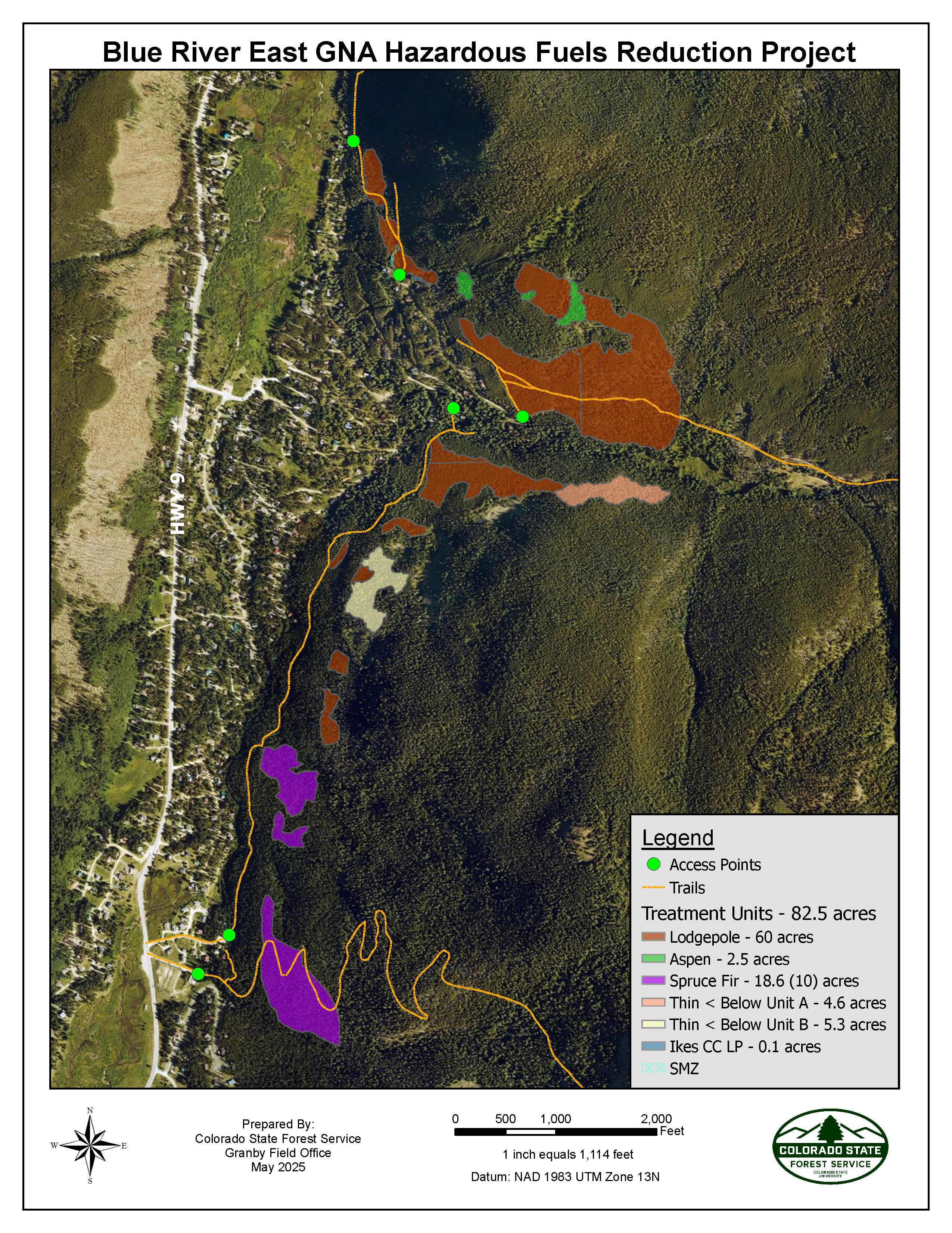 Fire Mitigation Project Map