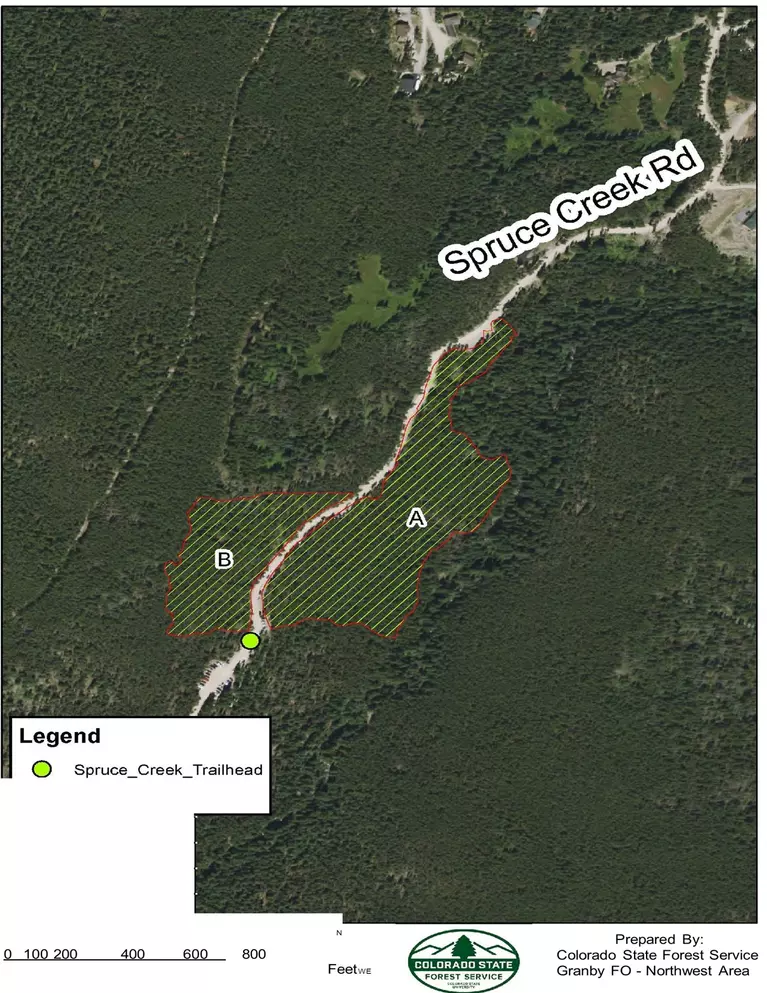Spruce Creek Trail Area Map
