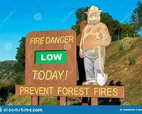 Smokey Bear Low Level Fire Danger