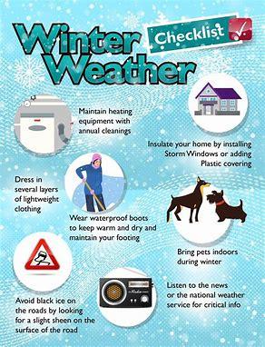 Winter Weather Check list